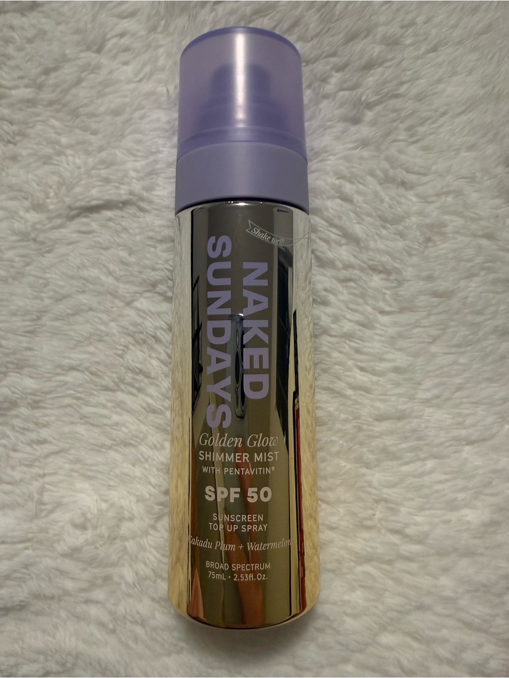 Naked Sundays Golden Glow SPF 50 Shimmer Mist - 75 mL NEW